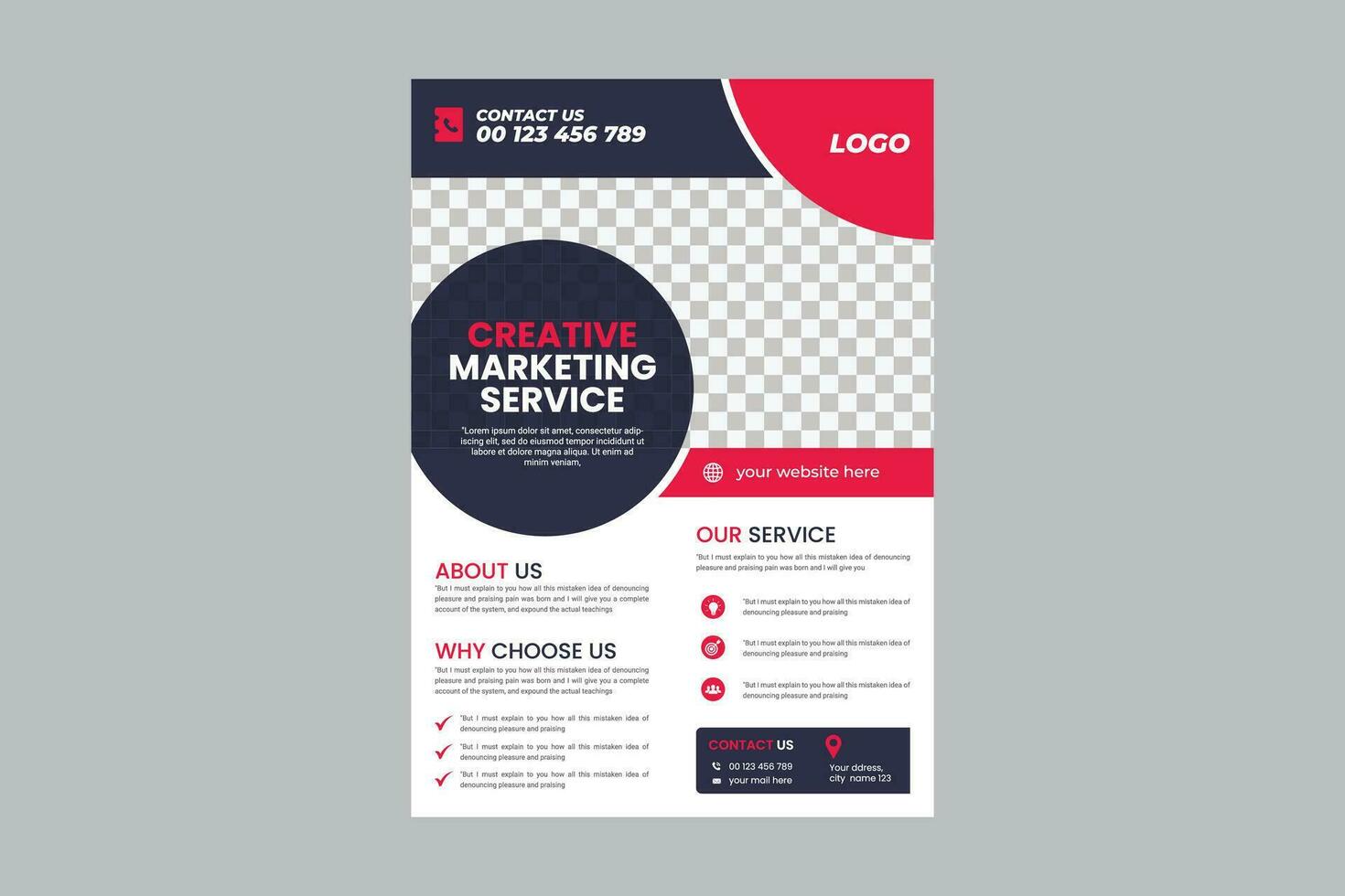 Set of Annual report or business flyer template design vector