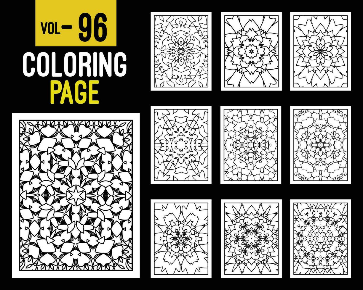 Mandalas Adult Coloring Book. Oriental pattern, vector illustration. Islam, Arabic, Indian, turkish, pakistan, chinese, mystic, ottoman motifs. Coloring book page mandala, kdp Interior