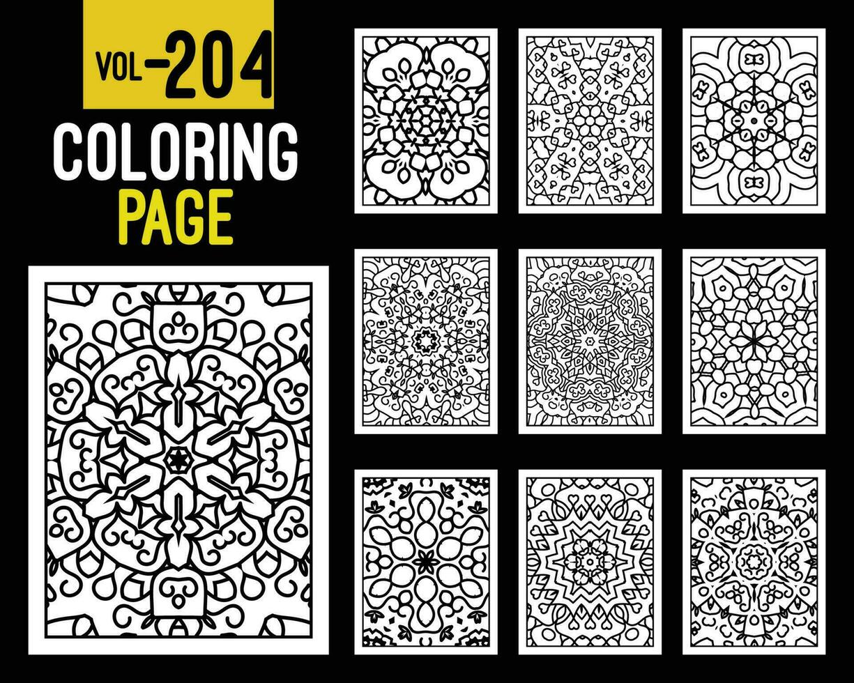 Mandalas Adult Coloring Book. Oriental pattern, vector illustration. Islam, Arabic, Indian, turkish, pakistan, chinese, mystic, ottoman motifs. Coloring book page mandala, kdp Interior