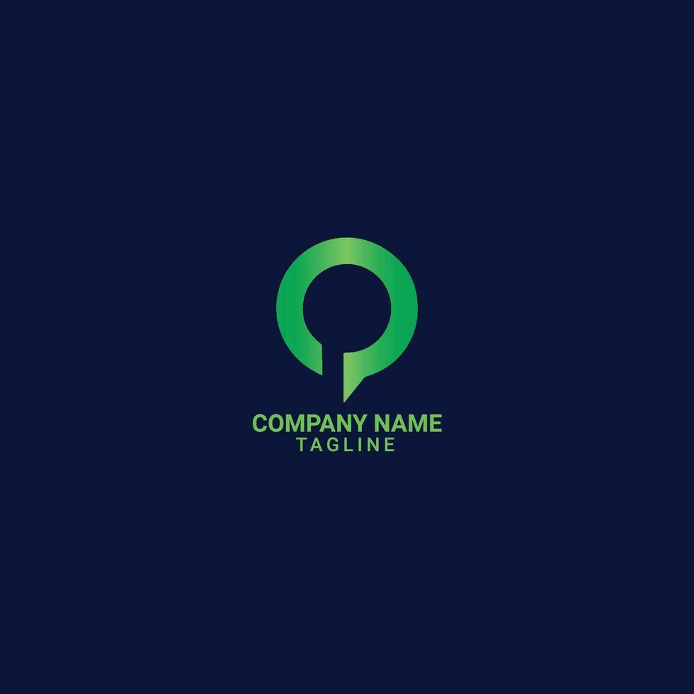 Modern Q Letter Logo Design vector