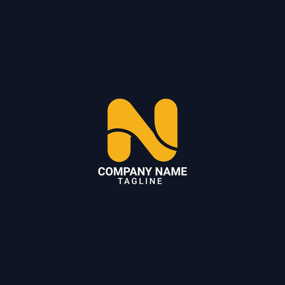 Classical N Letter Logo vector