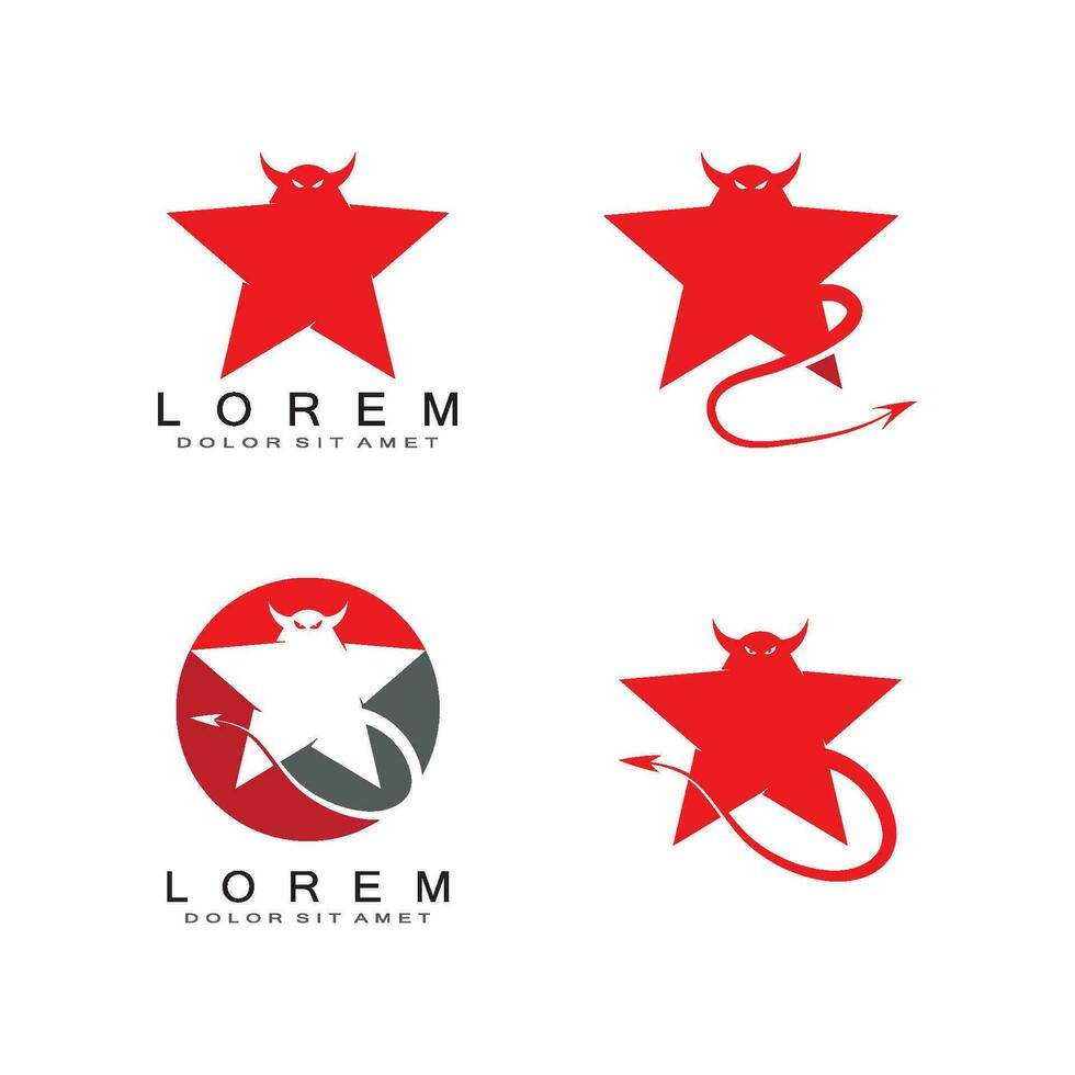 Devil logo vector
