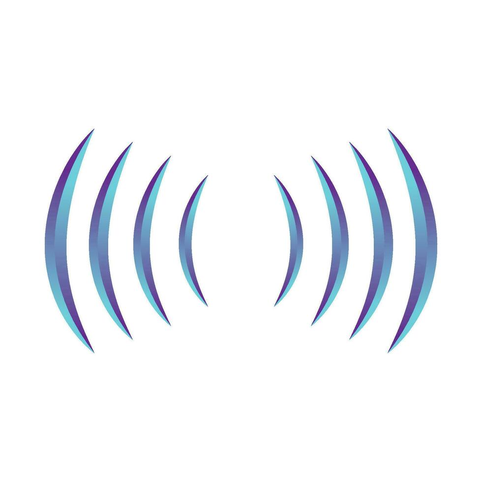 sound wave ilustration logo vector