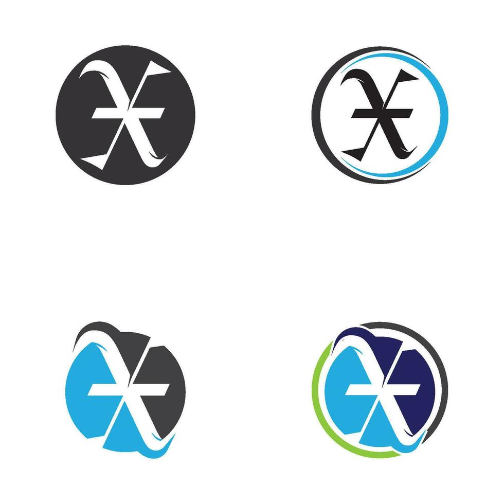letter X logo vector