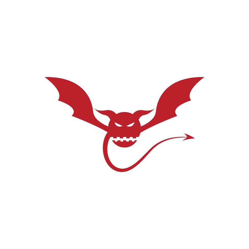 Devil angel logo vector