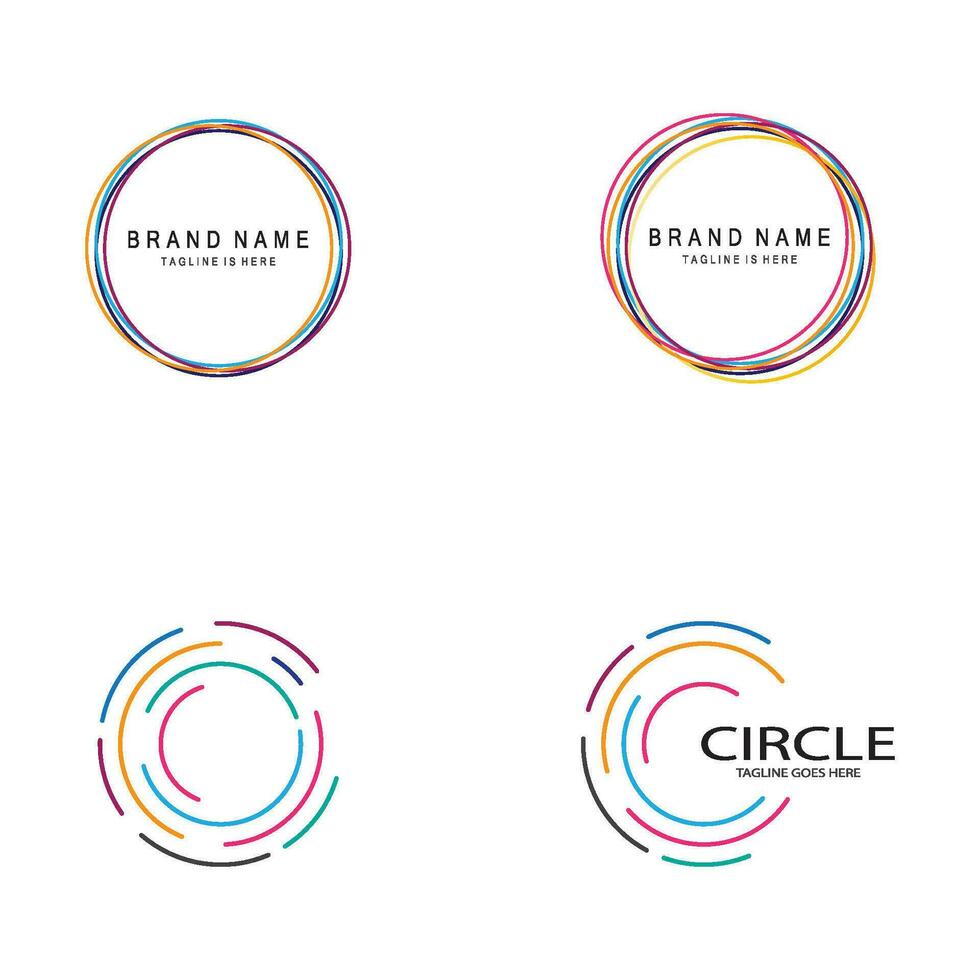 circle logo template vector