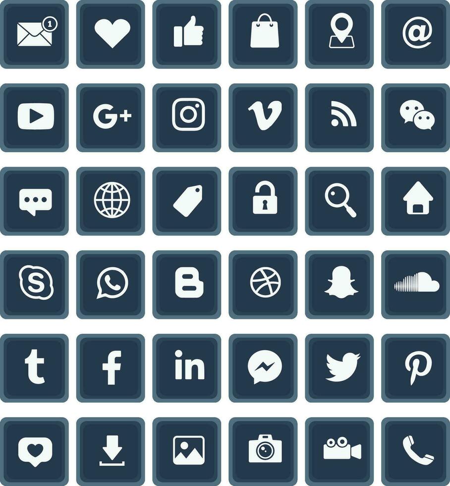 Social Media Icon vector
