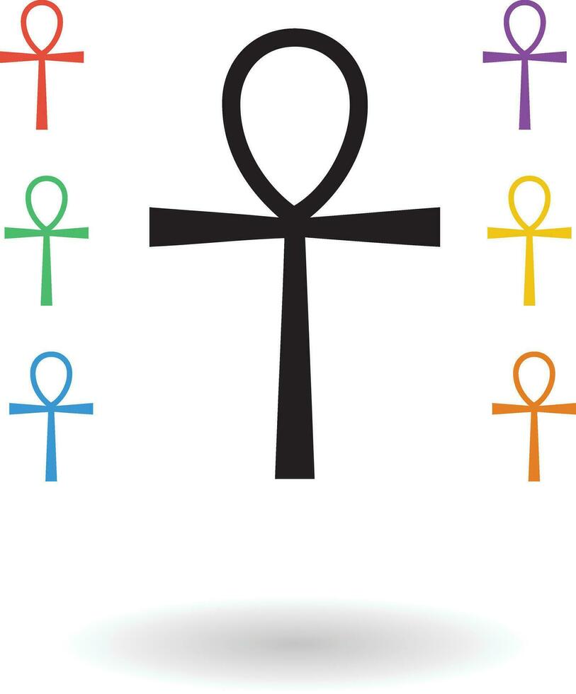 Ankh cross on a white background vector