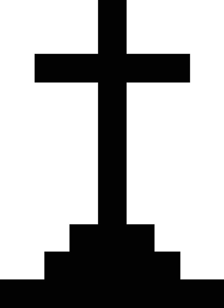 Golgotha cross on a white background vector