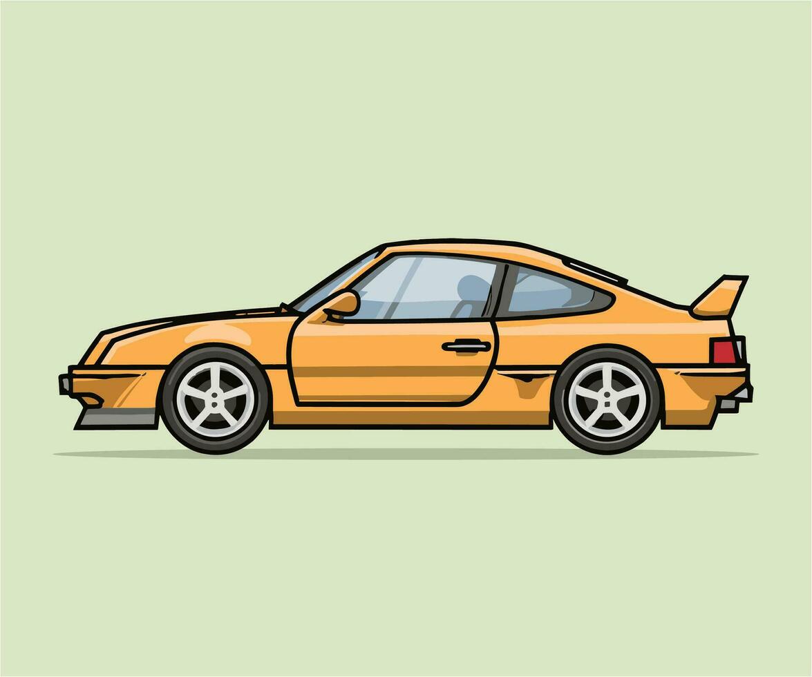 vector coche ilustración, dibujos animados plano aislado