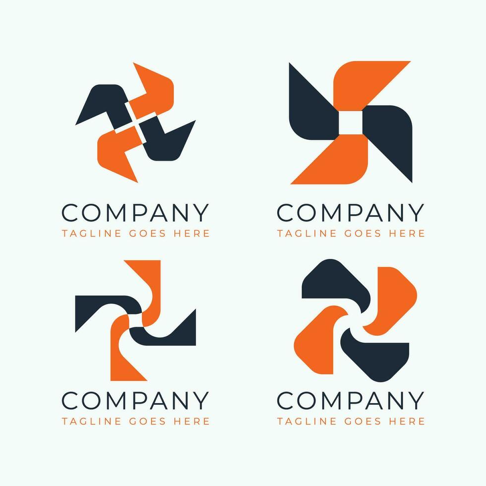 Free vector company logo set design ideas