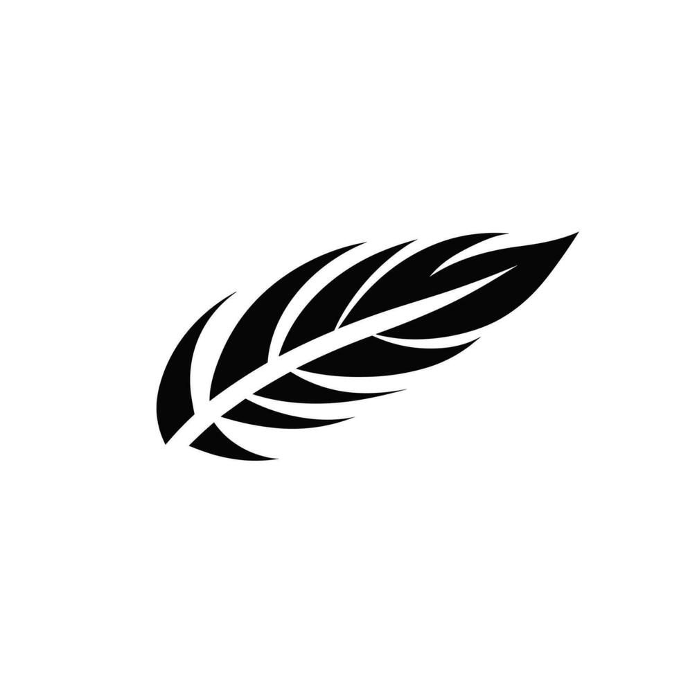 AI generated Vehicle manufacturer monochrome glyph logo. Elegant product business value. Feather simple icon. Design element. Ai art for corporate branding, website vector