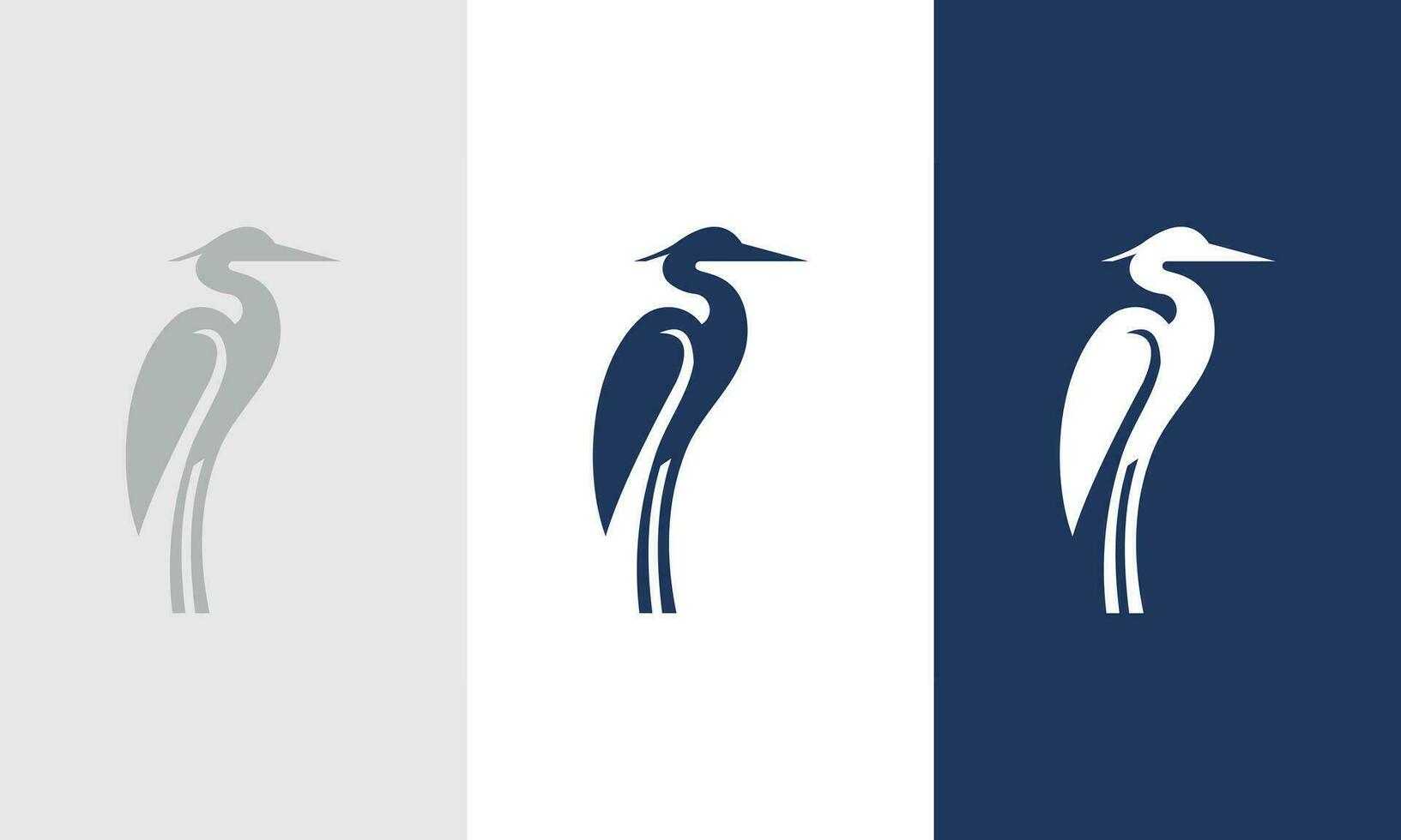 Heron logo icon design illustration vector