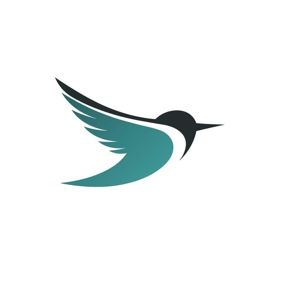 AI generated Power company filled gradient logo. Bird simple icon. Sustainable energy business value. Design element. Ai art for corporate branding, website logo vector
