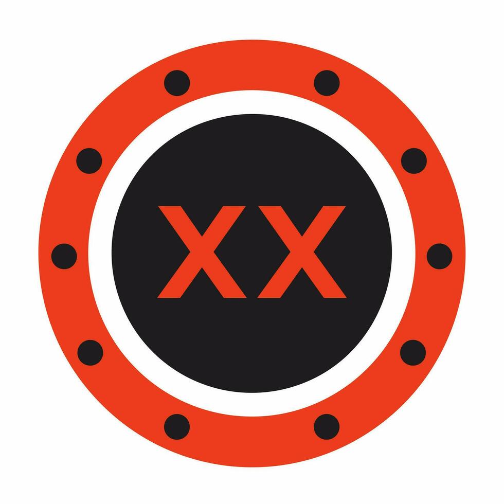 AI generated Stock photo e-commerce service filled colorful initial logo idea. Online selling images. Letters inside circle shape. Graphic design vector