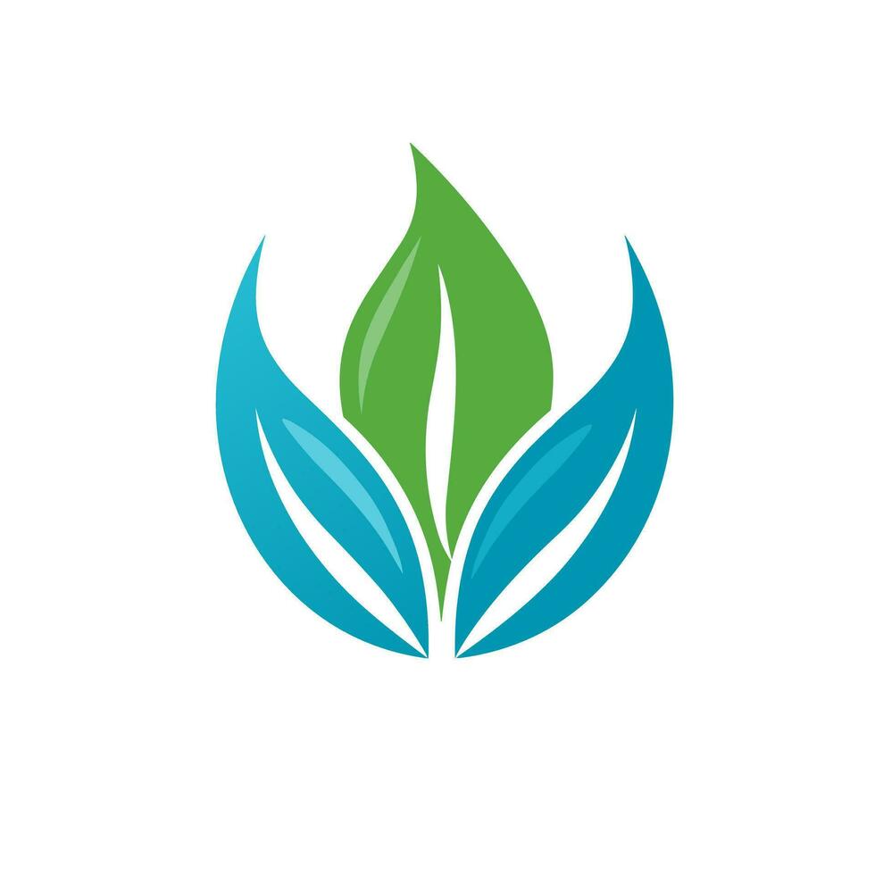 AI generated Sustainable service provider filled gradient logo. Eco friendly business. Leaves abstract icon. Design element. Ai art for corporate branding, promotion vector