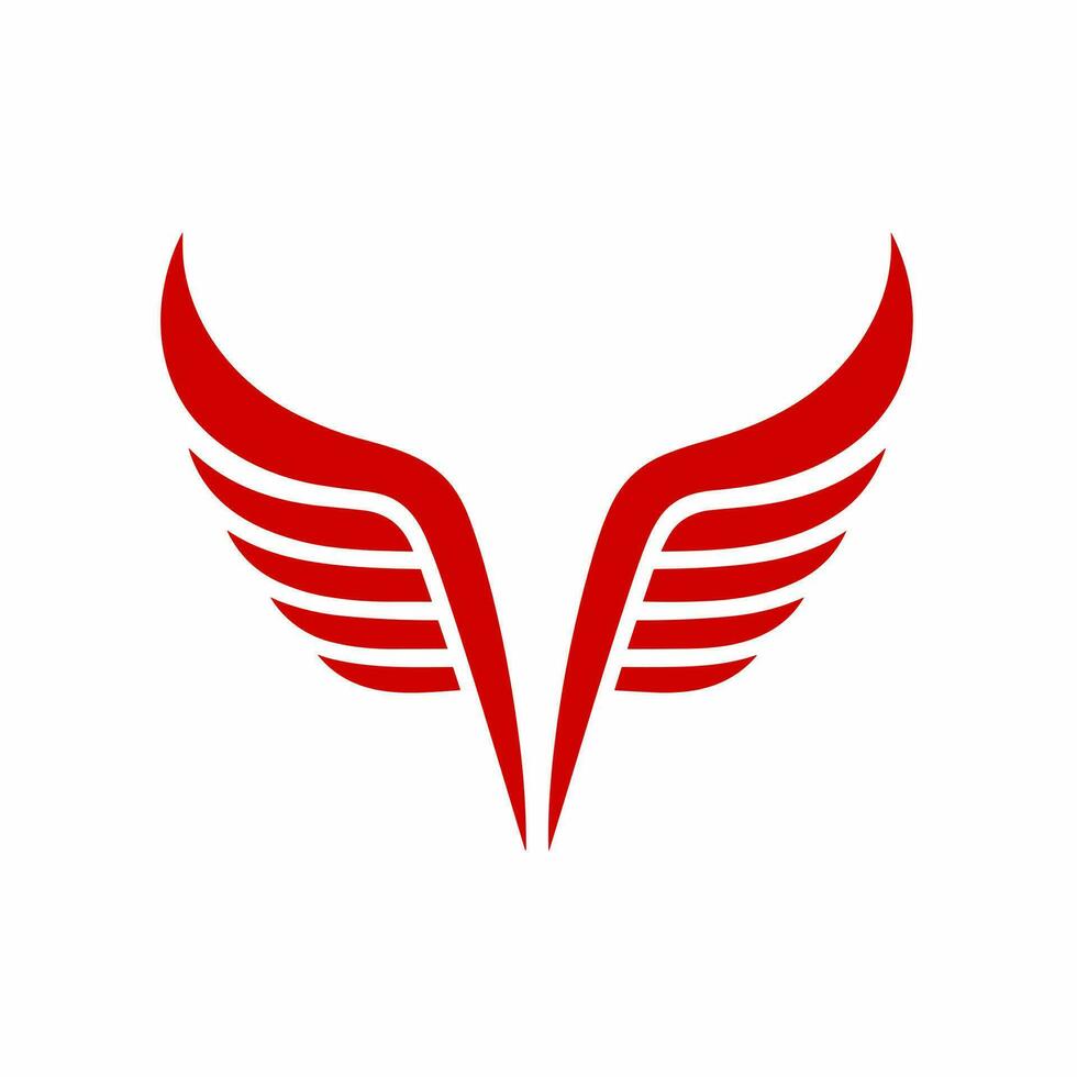 ai generado híbrido vehículo lleno rojo logo. la seguridad negocio valor. alas simbolizando guardián ángel icono. diseño elemento. ai Arte para corporativo marca, sitio web vector