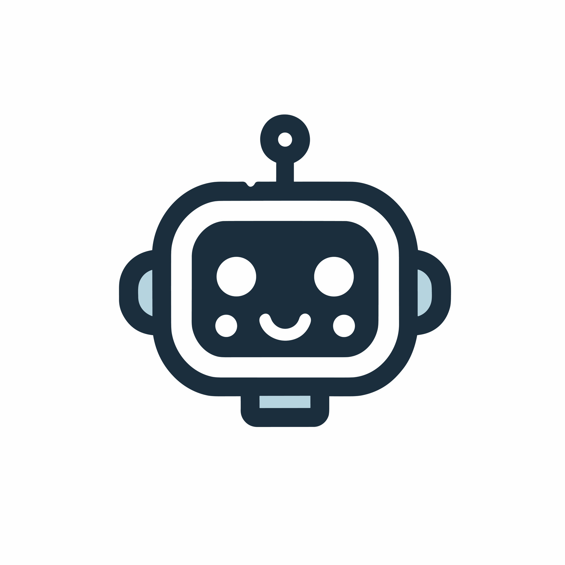 AI generated Robotic automation solutions monochrome glyph logo. User ...