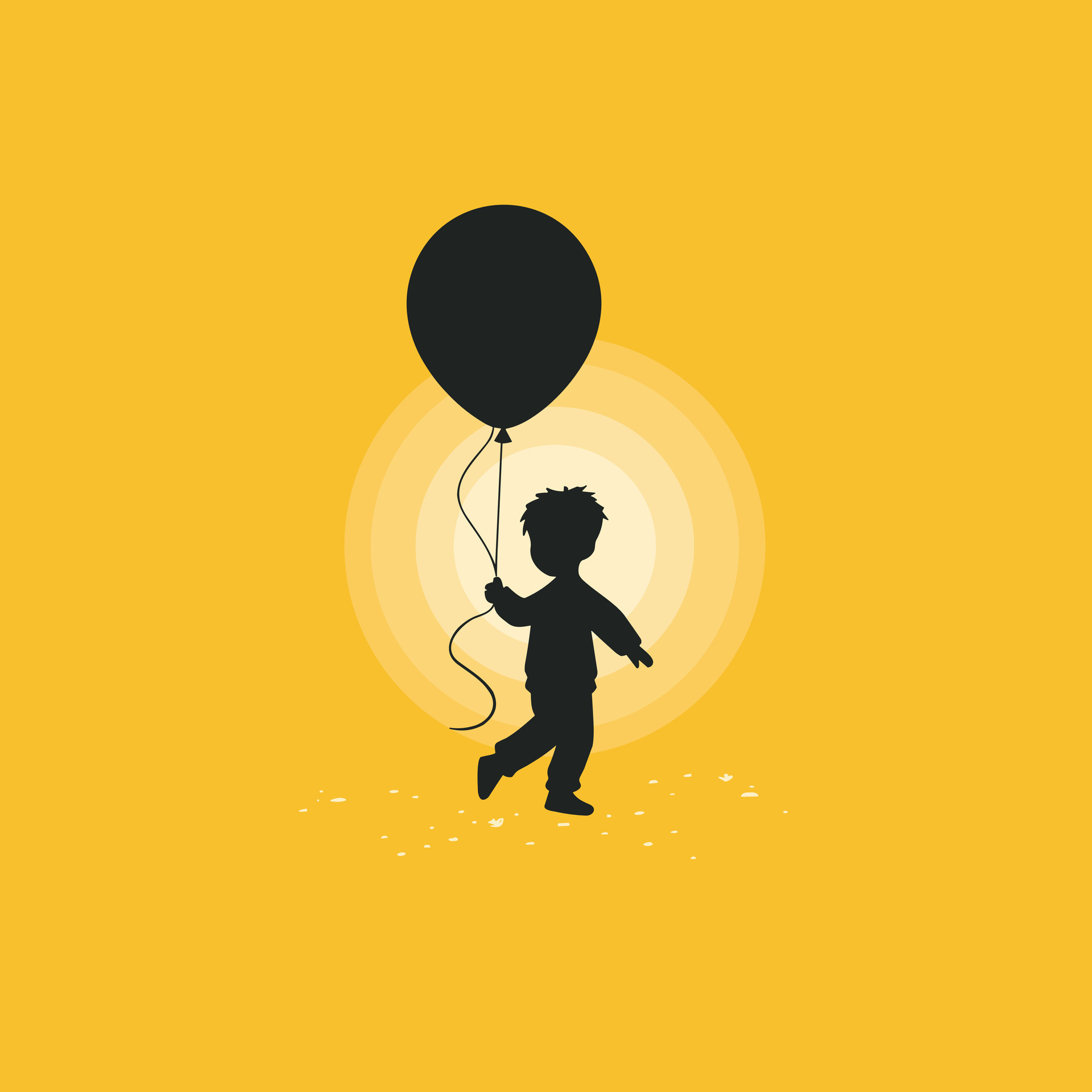 AI generated Children clothing brand monochrome glyph logo. Activewear for  kids. Boy with balloon. Design element. Ai art for corporate branding,  party supplies store 36167188 Vector Art at Vecteezy