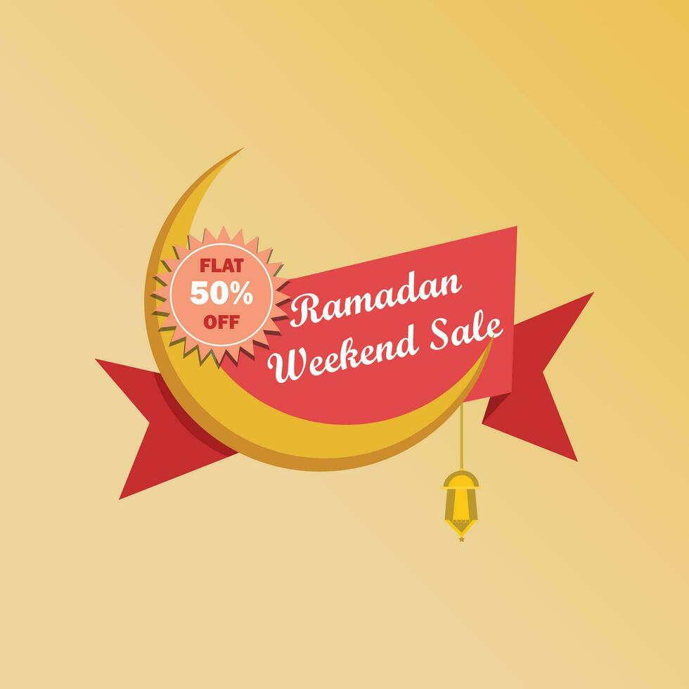 Ramadan Offer Sticker vector