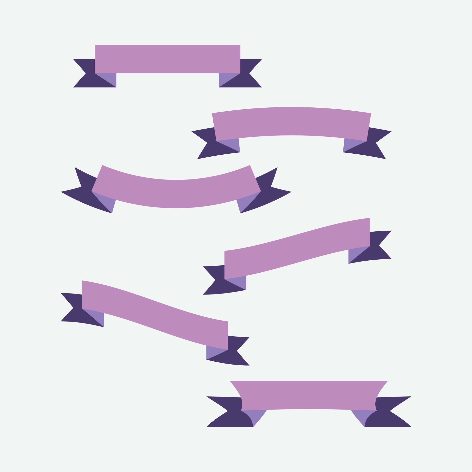 Ribbon purple color vector flat 36167948 Vector Art at Vecteezy