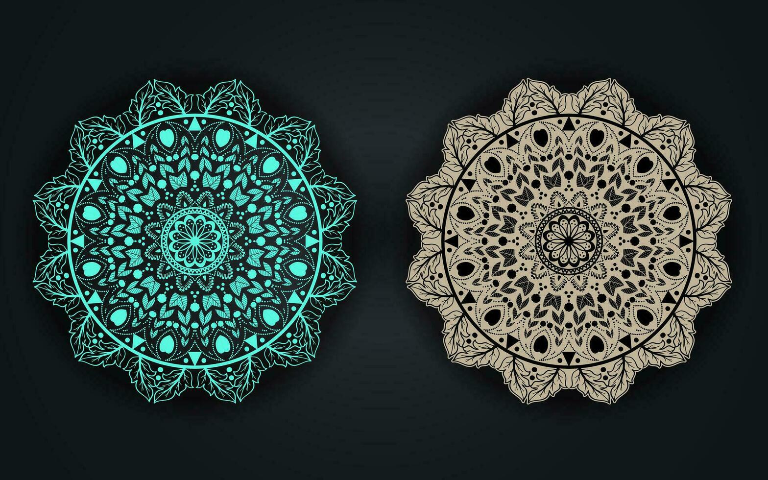 lujo vistoso islámico mandala antecedentes diseño o circular modelo en formar de mandala para alheña, mehndi, tatuaje, decoración. decorativo ornamento en étnico oriental estilo. colorante libro página. vector