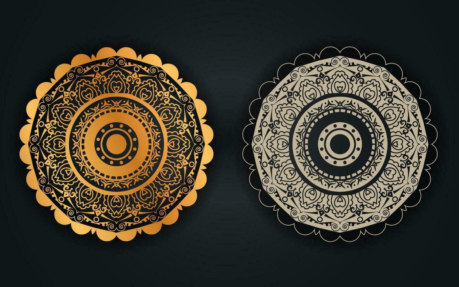 lujo creativo islámico mandala antecedentes diseño o circular modelo en formar de mandala para alheña, mehndi, tatuaje, decoración. decorativo ornamento en étnico oriental estilo. colorante libro página. vector