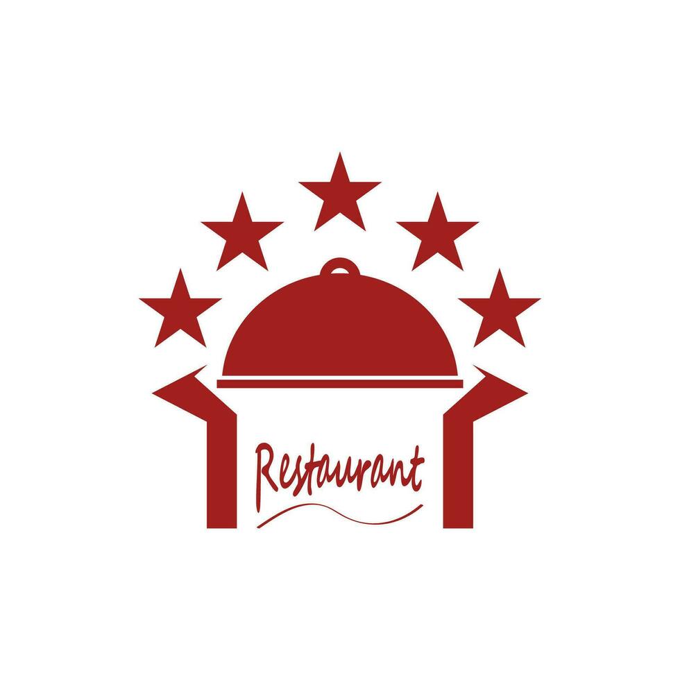 Restaurant logo vector template illustration