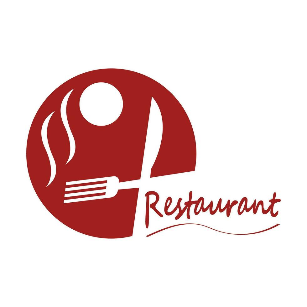 Restaurant logo vector template illustration