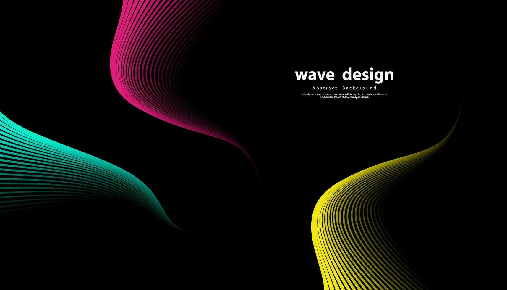 Abstract colorful wave line vector background. Line curve modern design for your ideas, Banners, Placards, Posters. Eps10 vector template.