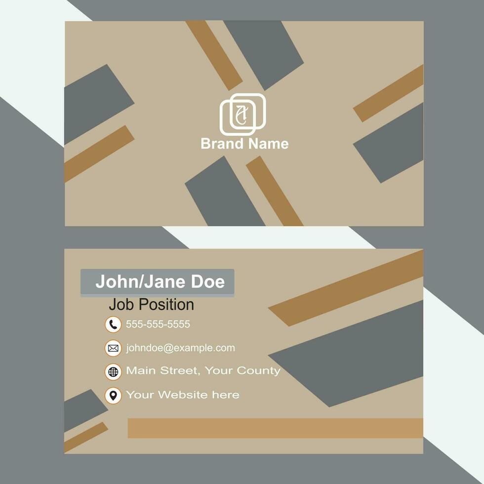 creative and simple minimal Business Card layout template vector