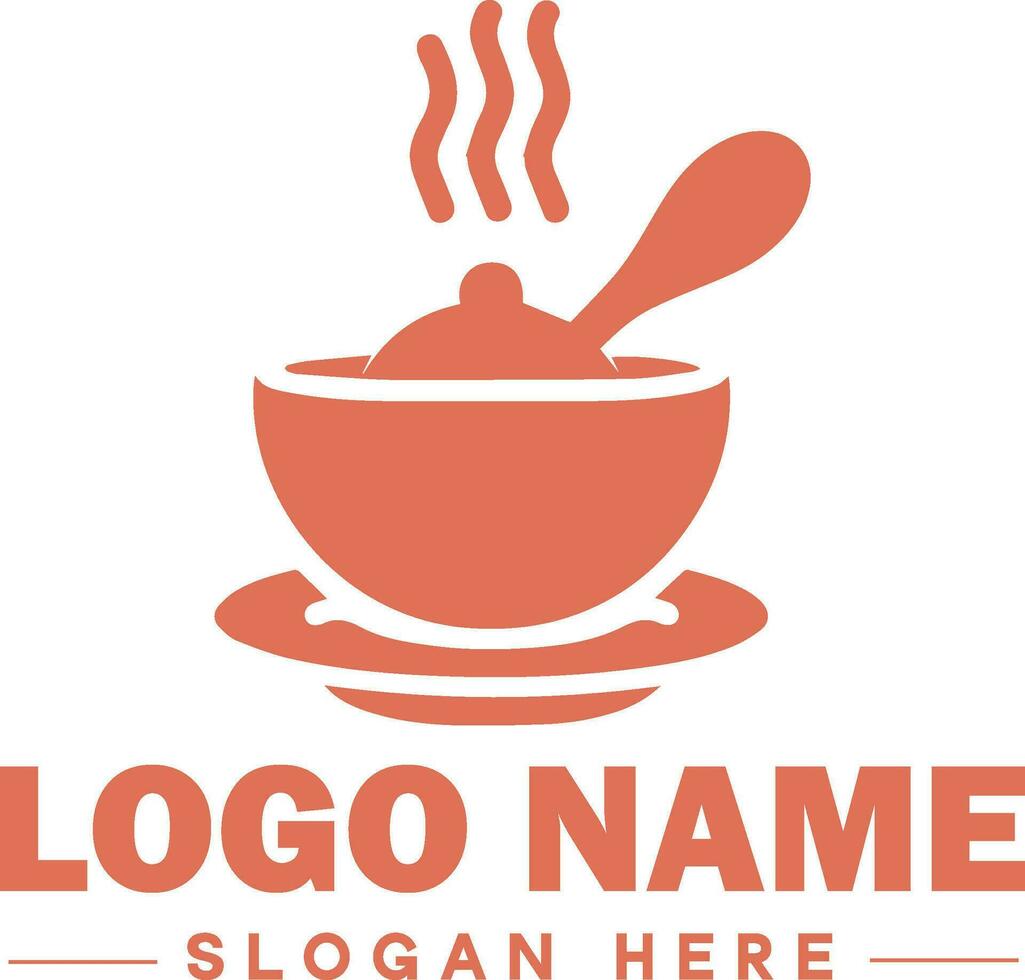 restaurante logo, bar, café comercio, barbacoa, panadería, cafetería, comida logo y icono símbolo limpiar plano moderno minimalista negocio logo diseño editable vector