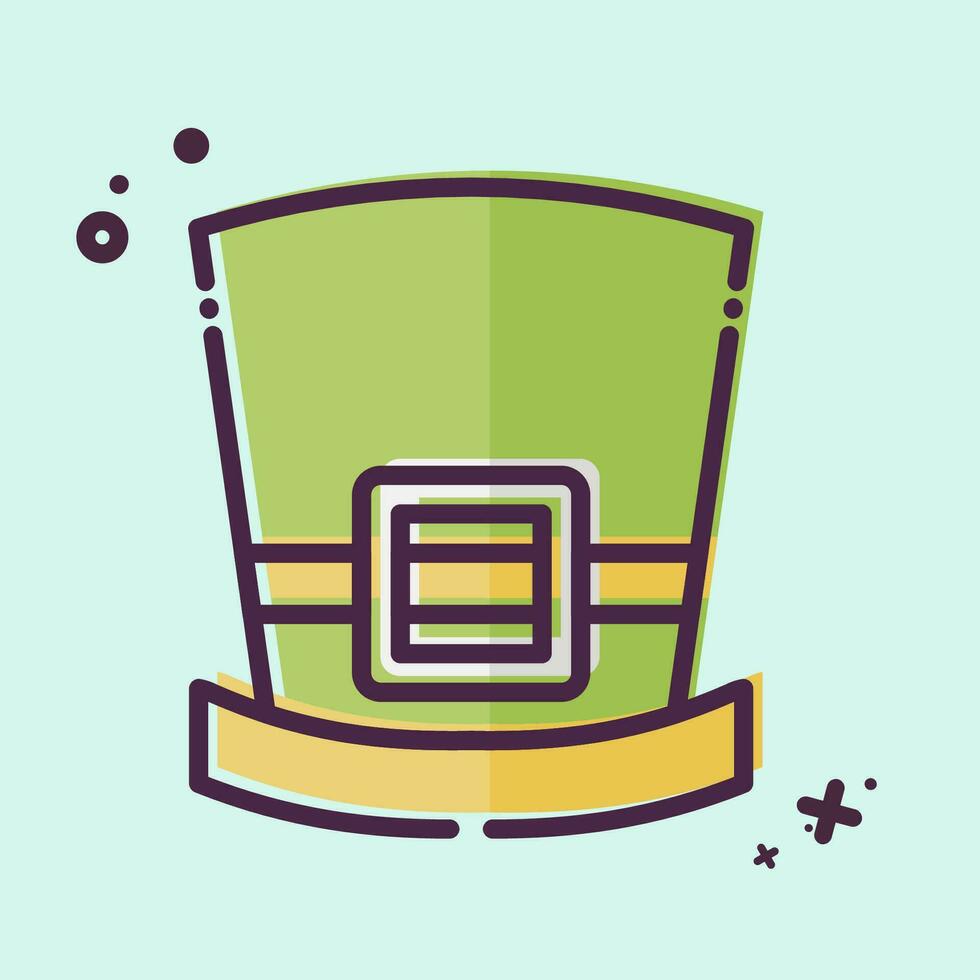 Icon Hat. related to Ireland symbol. MBE style. simple design editable. simple illustration vector