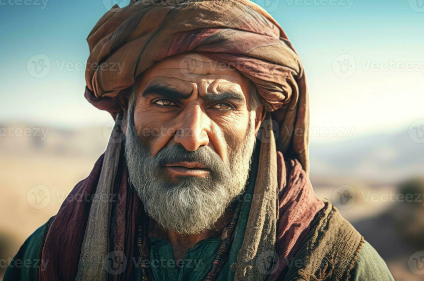 AI generated Ancient Persian nomad warrior. Generate ai photo
