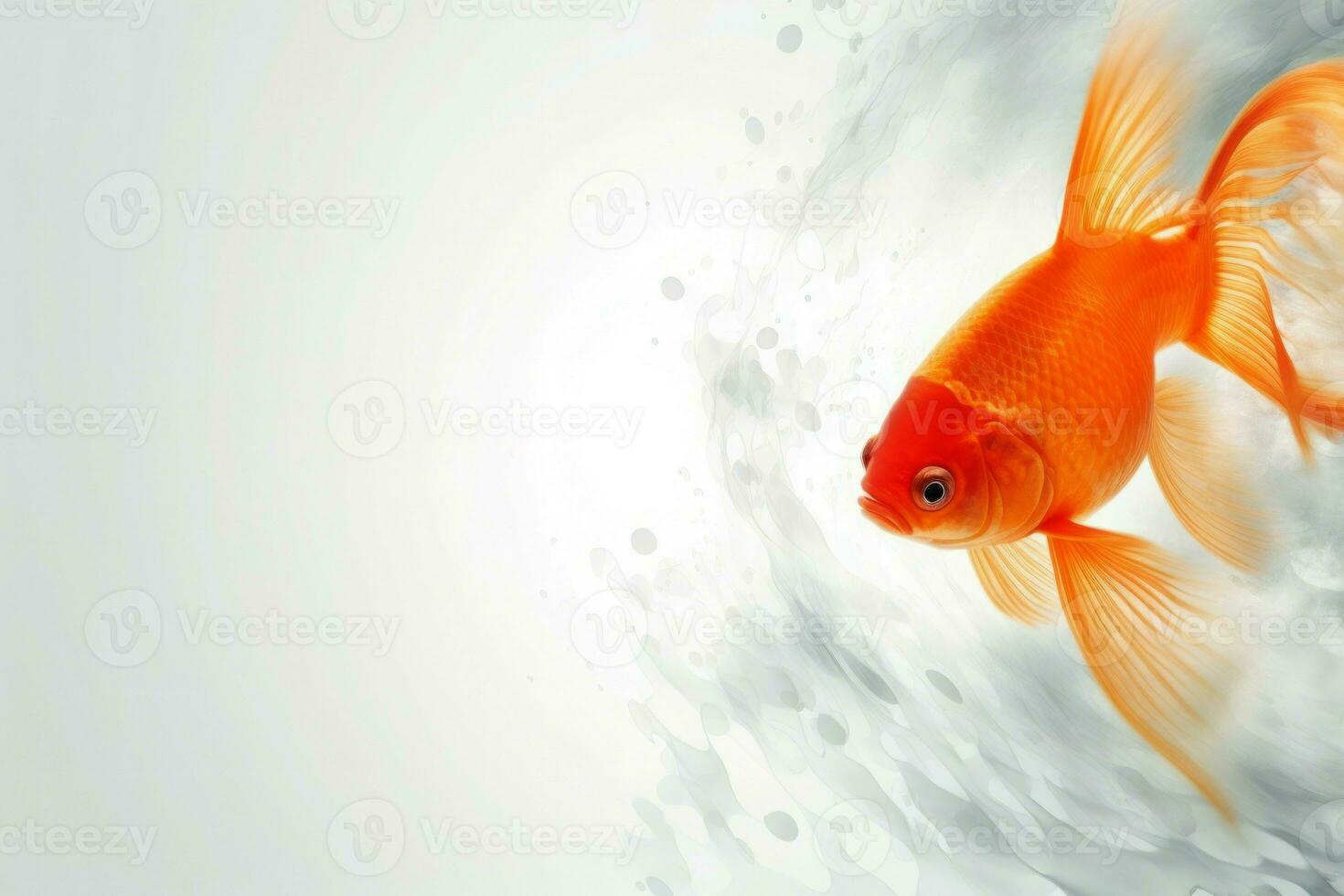 ai generado resumen pez de colores naranja criatura. generar ai foto
