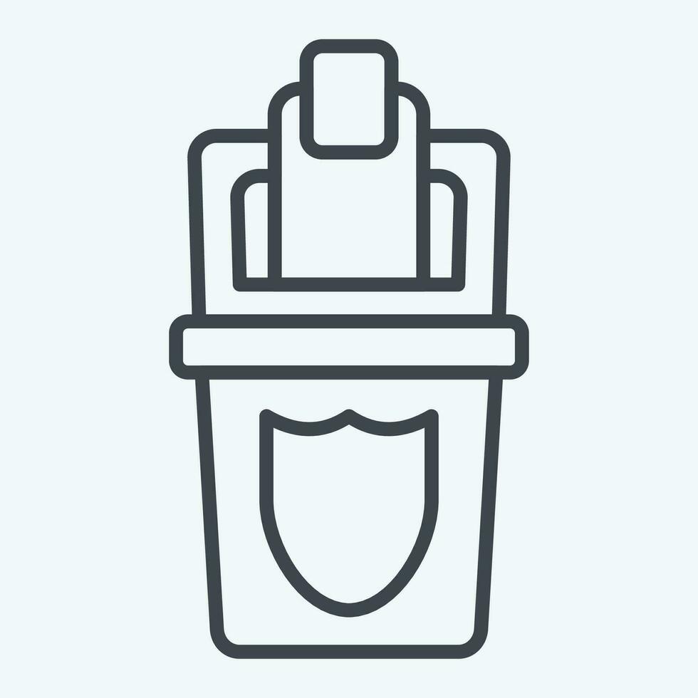 Icon Protect. related to Plastic Pollution symbol. line style. simple design editable. simple illustration vector