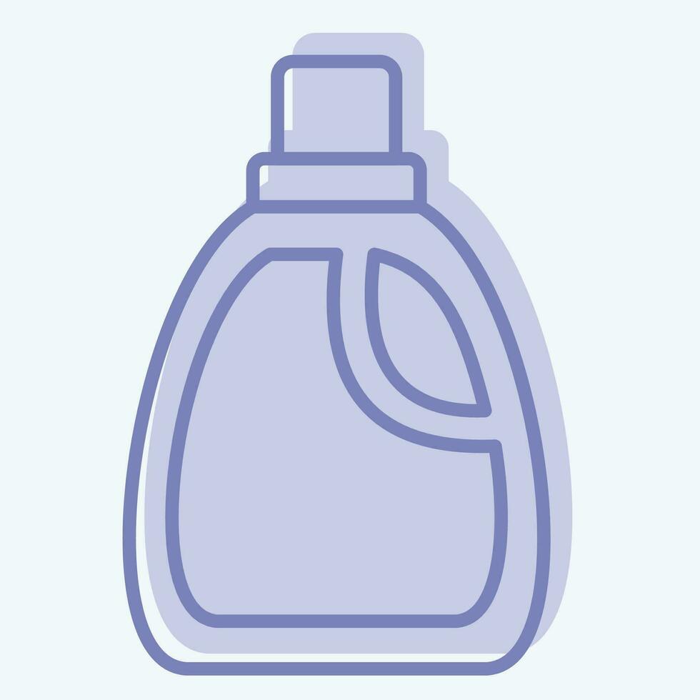 Icon Plastic. related to Plastic Pollution symbol. two tone style. simple design editable. simple illustration vector