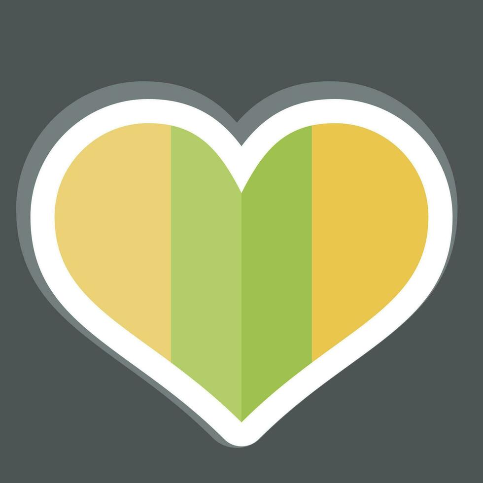 Sticker Ireland. related to Ireland symbol. simple design editable. simple illustration vector