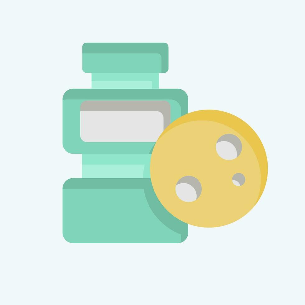 Icon Microplastic. related to Plastic Pollution symbol. flat style. simple design editable. simple illustration vector