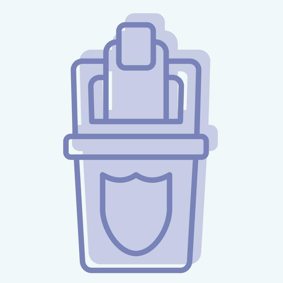 Icon Protect. related to Plastic Pollution symbol. two tone style. simple design editable. simple illustration vector