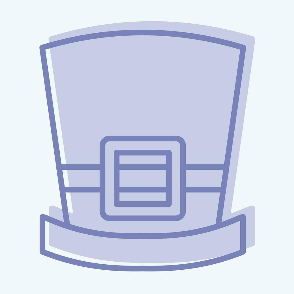 icono sombrero. relacionado a Irlanda símbolo. dos tono estilo. sencillo diseño editable. sencillo ilustración vector