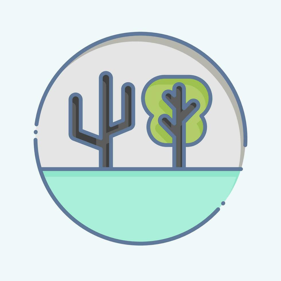 Icon Climate Change. related to Plastic Pollution symbol. doodle style. simple design editable. simple illustration vector