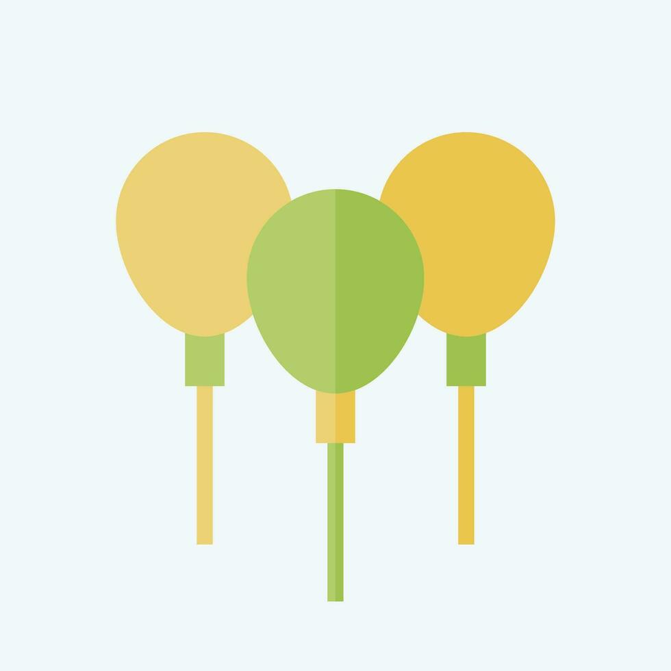 icono globos relacionado a Irlanda símbolo. plano estilo. sencillo diseño editable. sencillo ilustración vector