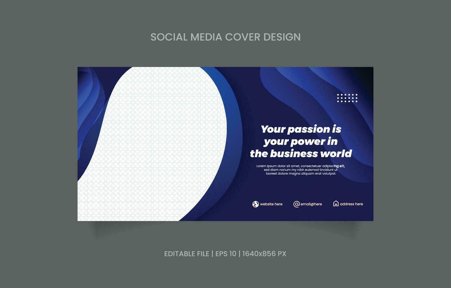 Business banner design social media promotion vector