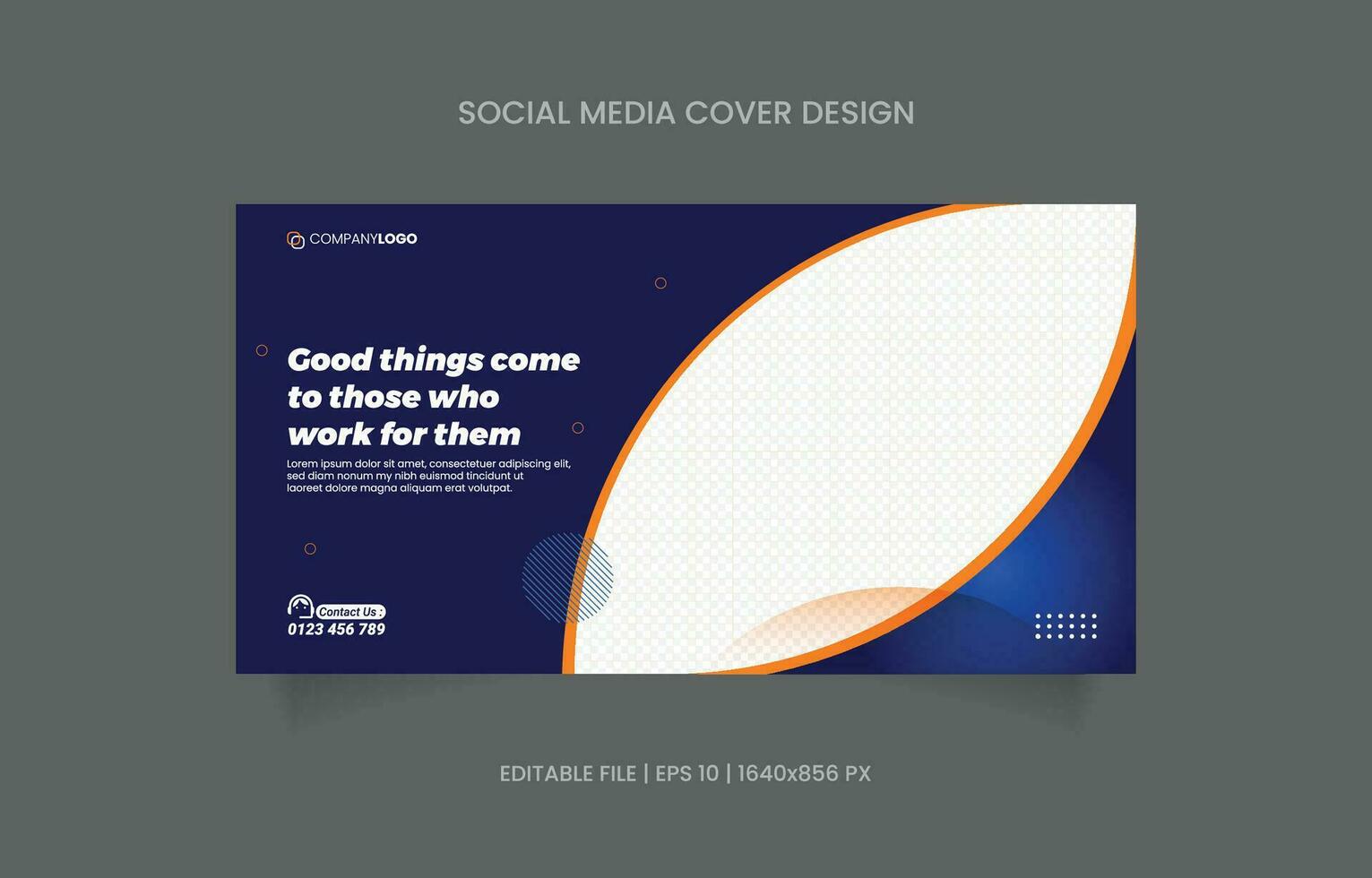 Business banner design social media promotion vector