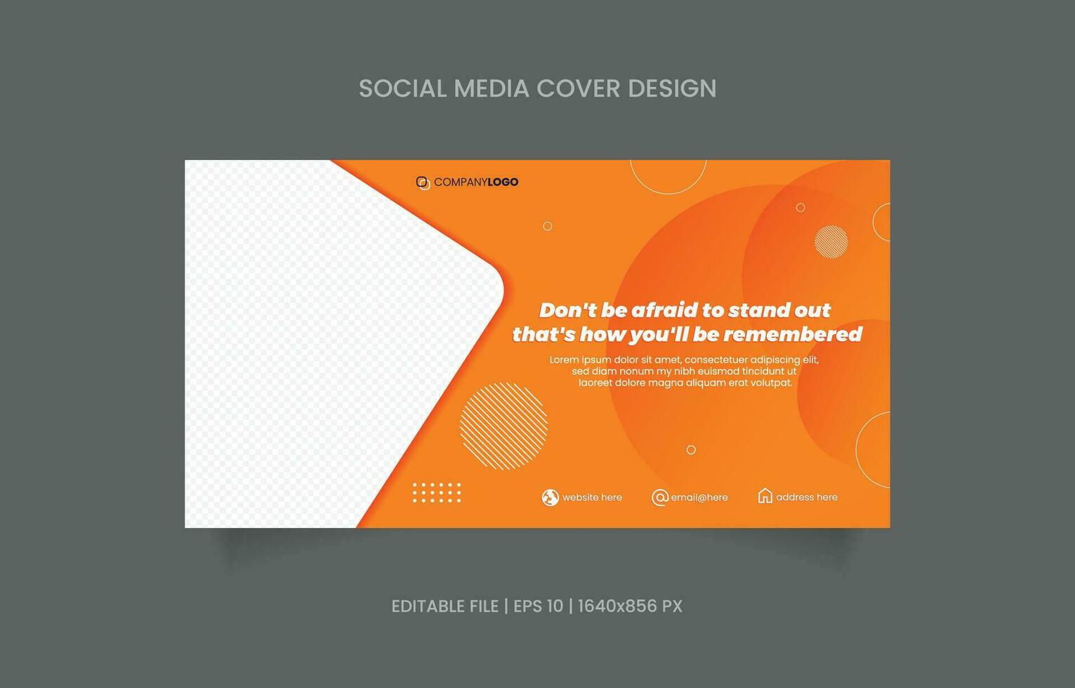 Business banner design social media promotion vector