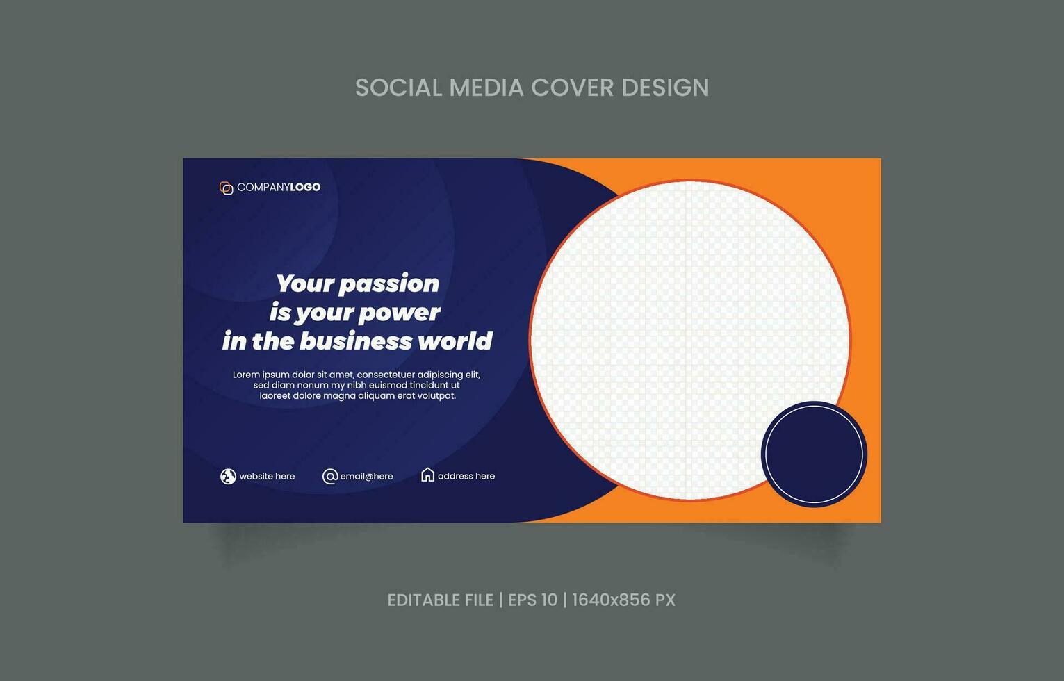 Business banner design social media promotion vector