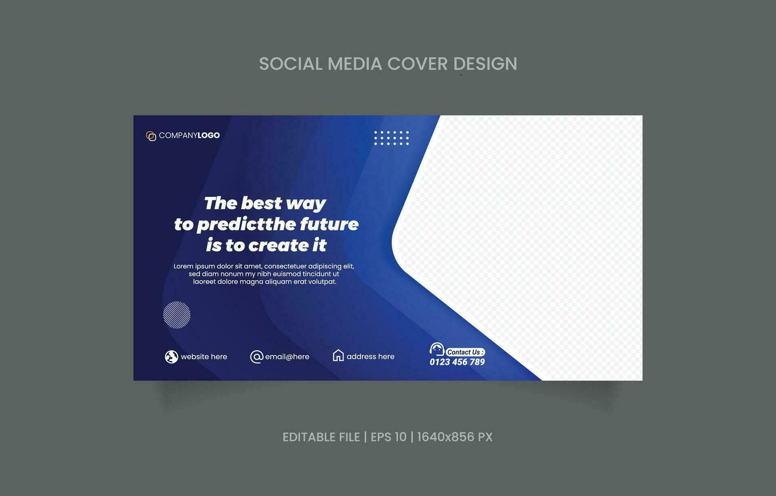 Business banner design social media promotion vector