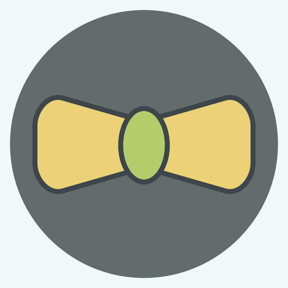 Icon Bow Tie. related to Ireland symbol. color mate style. simple design editable. simple illustration vector
