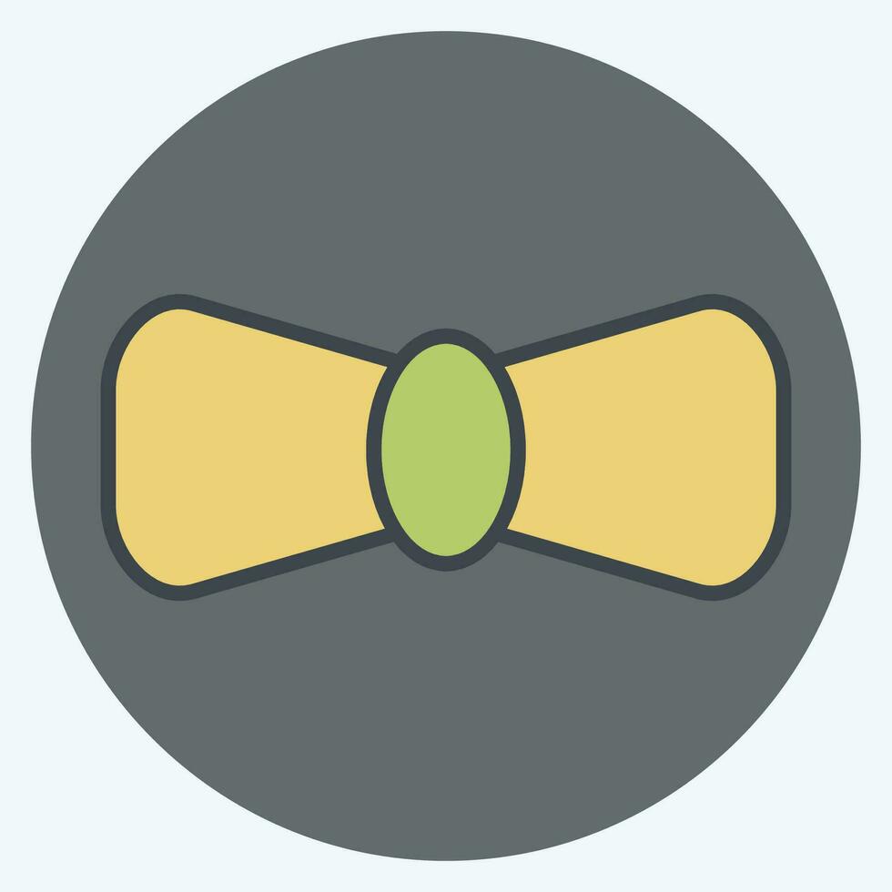 Icon Bow Tie. related to Ireland symbol. color mate style. simple design editable. simple illustration vector